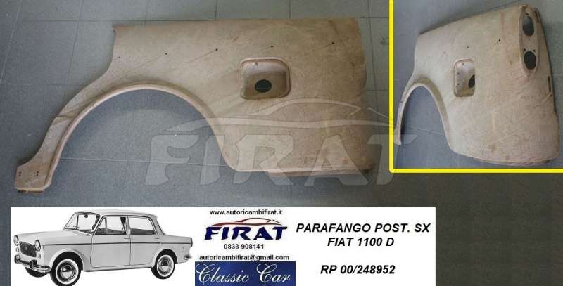 PARAFANGO FIAT 1100 D POST.SX